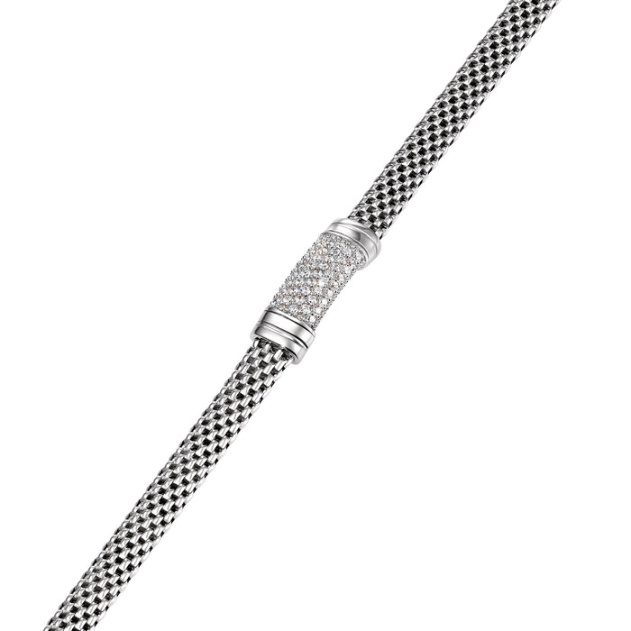 Sterling Silver Italian Bar Bracelet