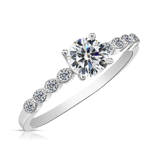 Sterling Silver 1 ct CZ Engagement Style Ring