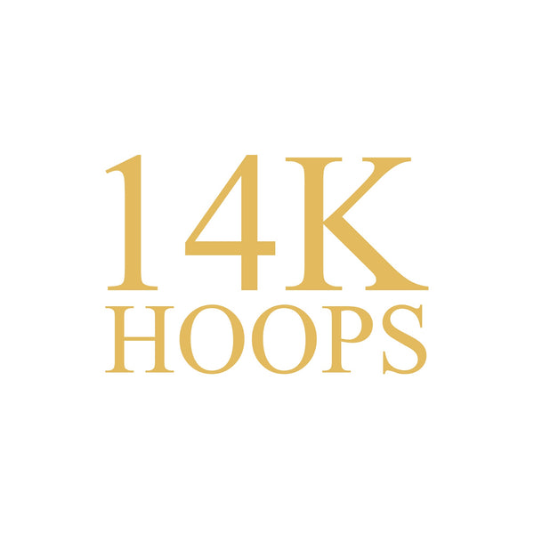 14K Hoops
