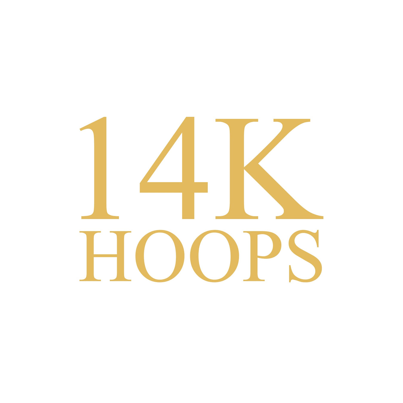 14K Hoops