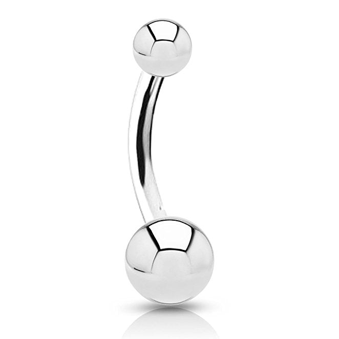 Surgical Steel Gauge Basic Navel Belly Button Ring Body