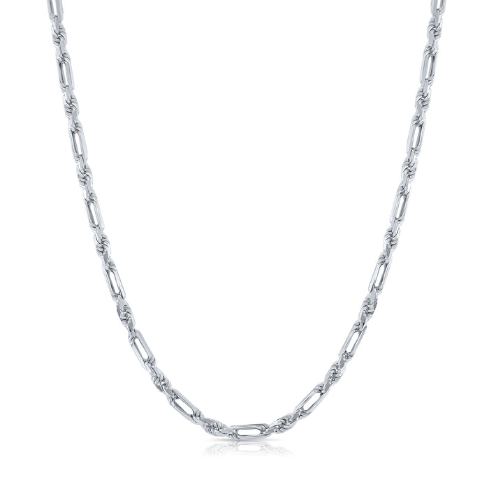 925 Sterling Silver Figarope Chain