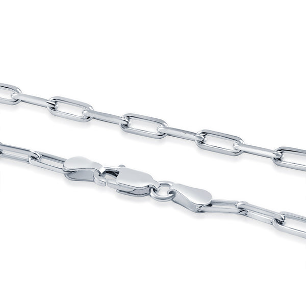 925 Sterling Silver Paperclip Chain & Bracelet
