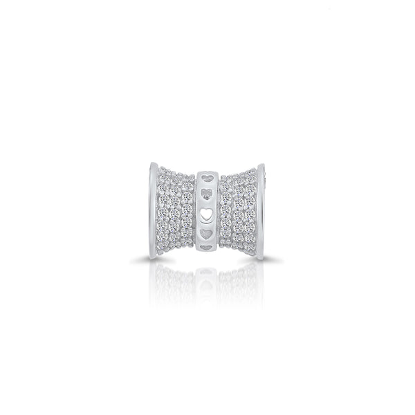 Sterling Silver Charm Cubic Zirconia Pendant