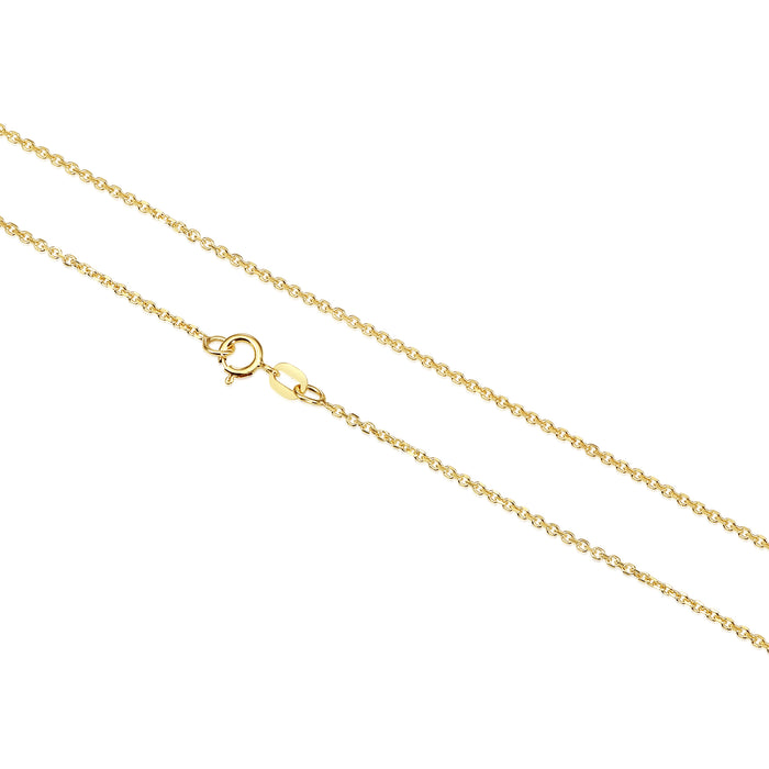 14K Solid Gold Cable Chain Chain - 1.5mm