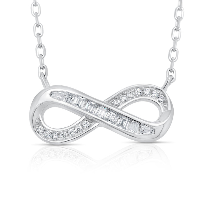 Sterling Silver Infinty Necklace - Adjustable NYSE939