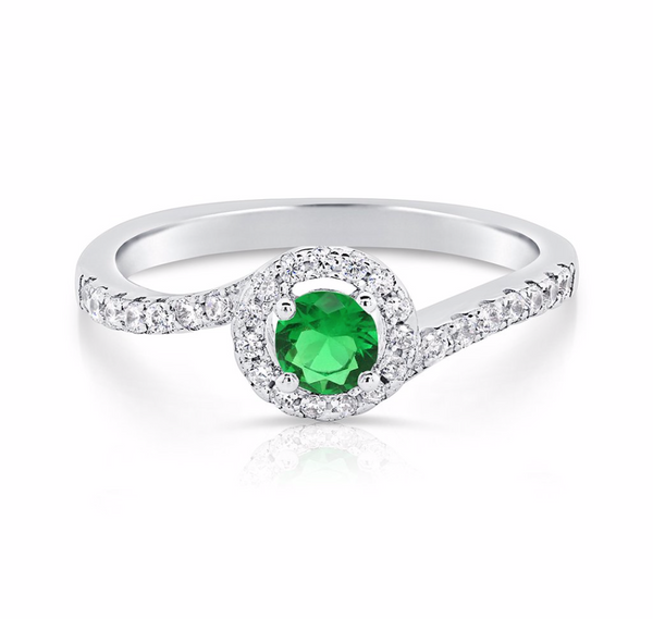 Sterling Silver Cubic Zirconia Birthstone Ring NYR14150