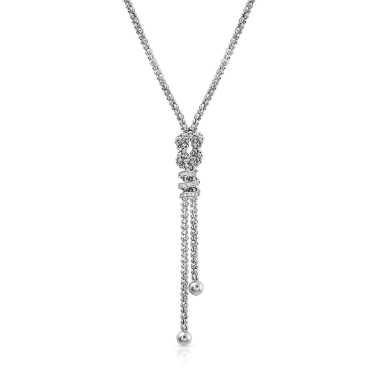 Sterling Silver Italian Dangle Necklace